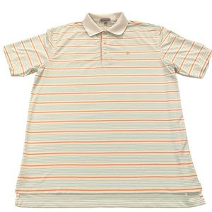 Peter Millar Summer Comfort Polo Shirt With Rooster Logo Men’s Large